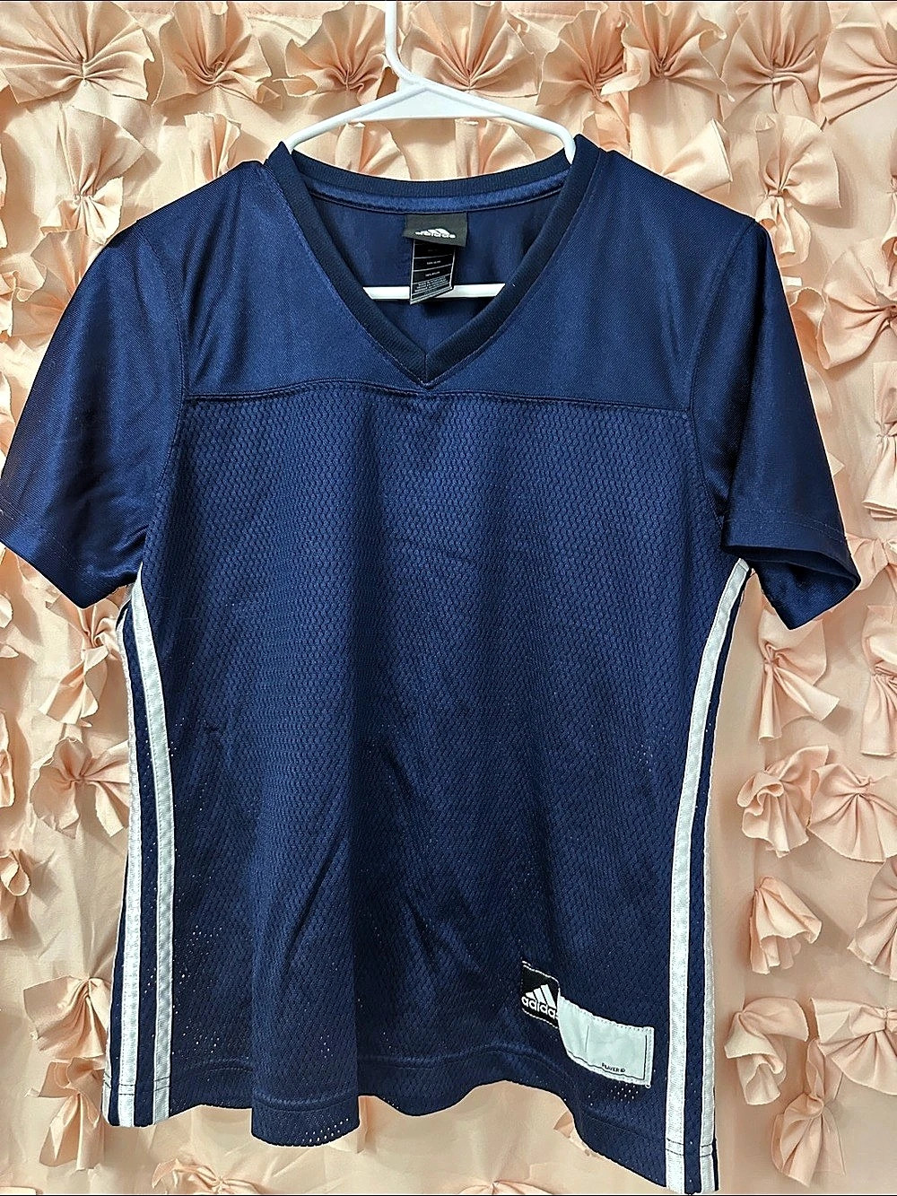 adidas Womens’s Blue Short Sleeve Athletic Jersey